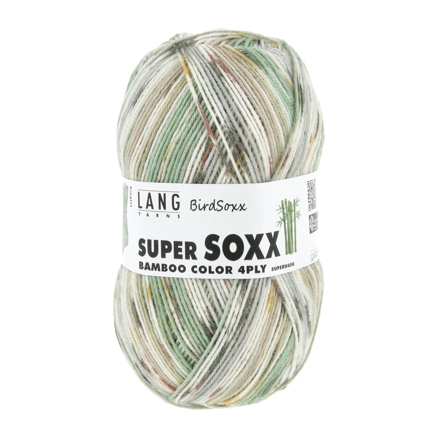 Lang Yarns Super Soxx Bamboo Color 4 Ply BirdSoxx Kinglet (0514)