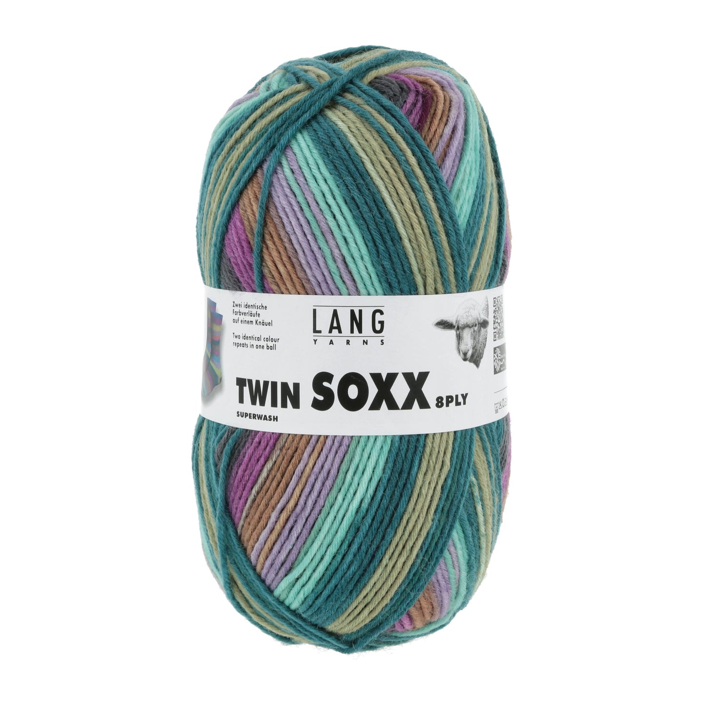 Lang Yarns Twin Soxx 8 Ply Norwegian Cities Trondheim (0447)