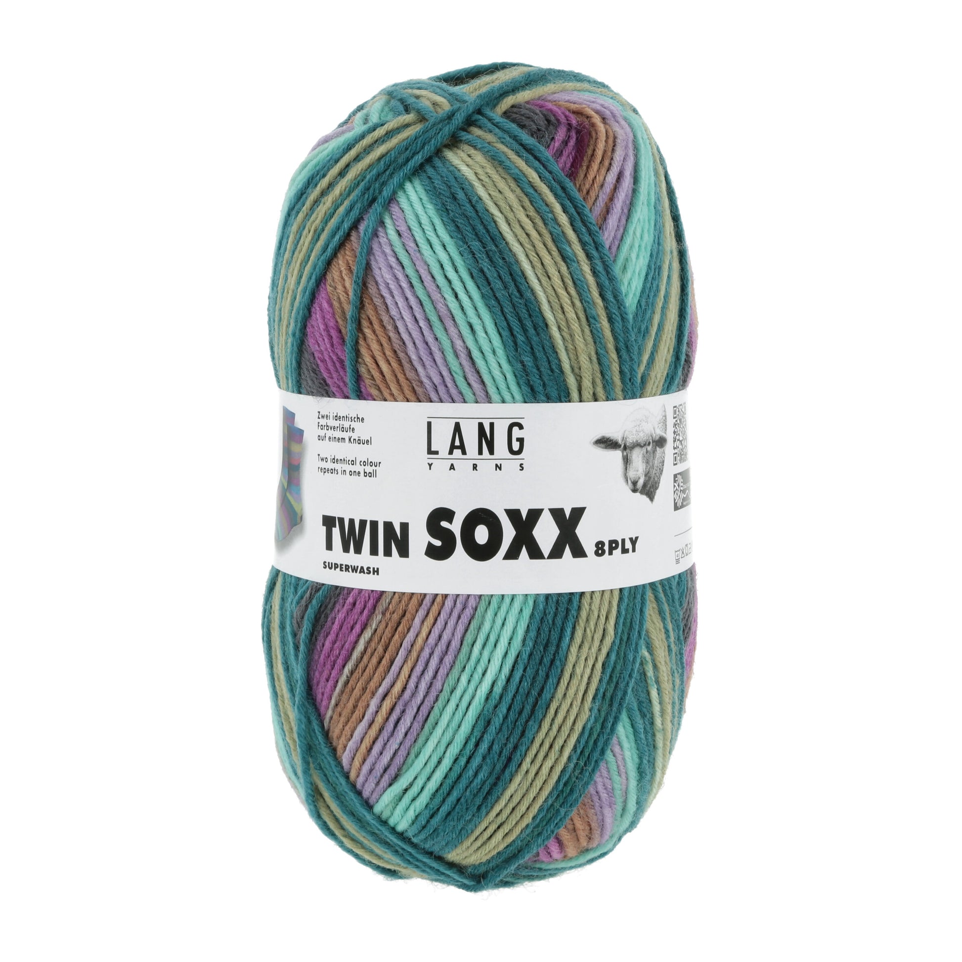 Lang Yarns Twin Soxx 8 Ply Norwegian Cities Trondheim (0447)