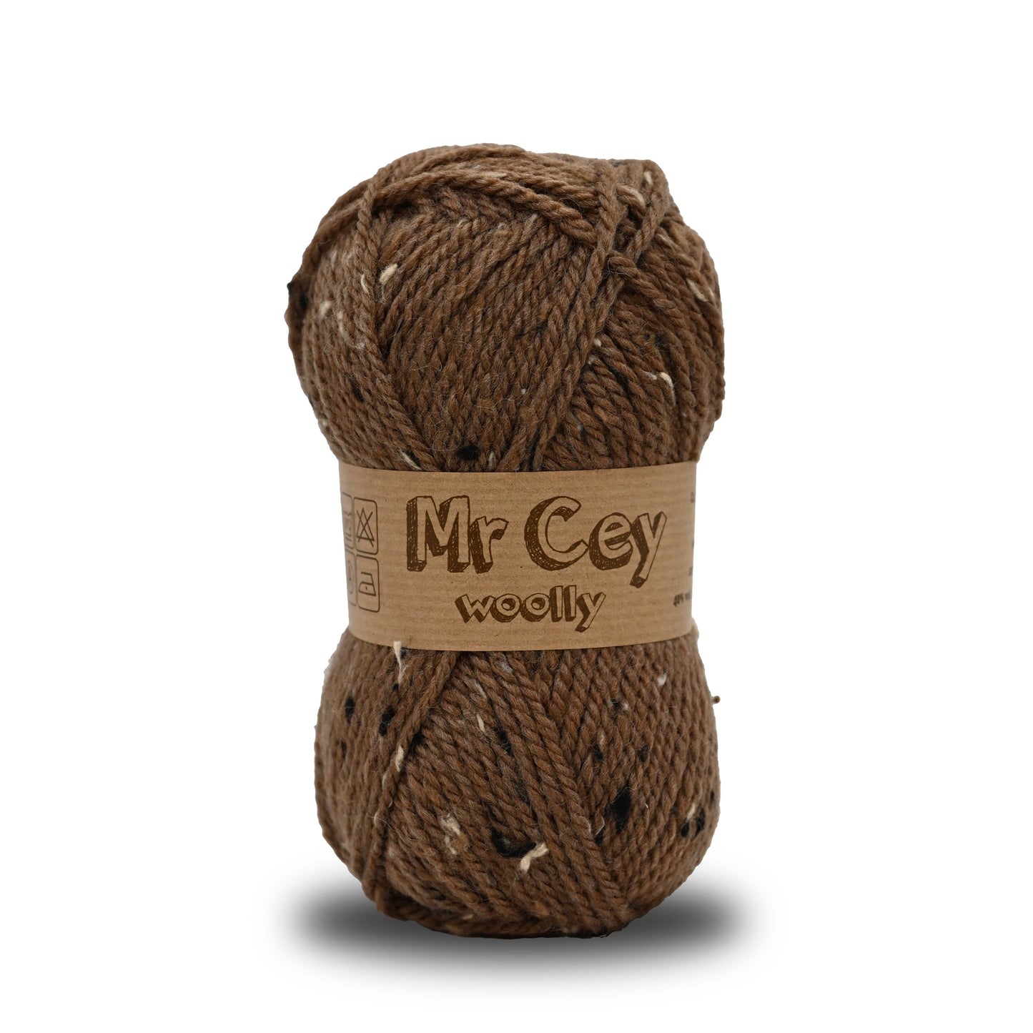 Mr. Cey Woolly Tweed Walnut (754)