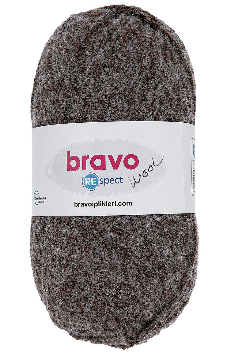 Lammy Yarns Bravo Respect Brown (80) (per pak)