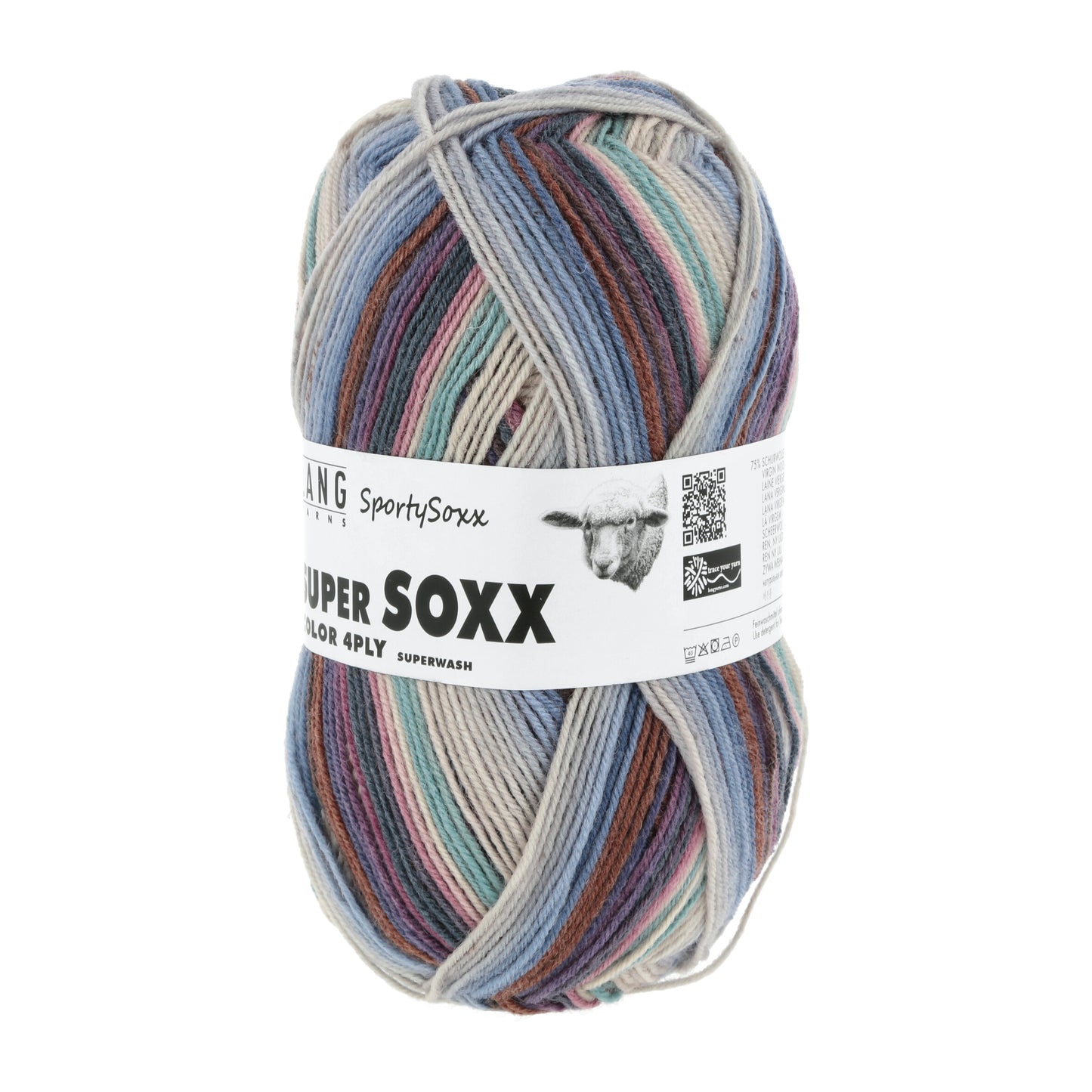 Lang Yarns Super Soxx Color 4 Ply SportySoxx Volleyball (0504)
