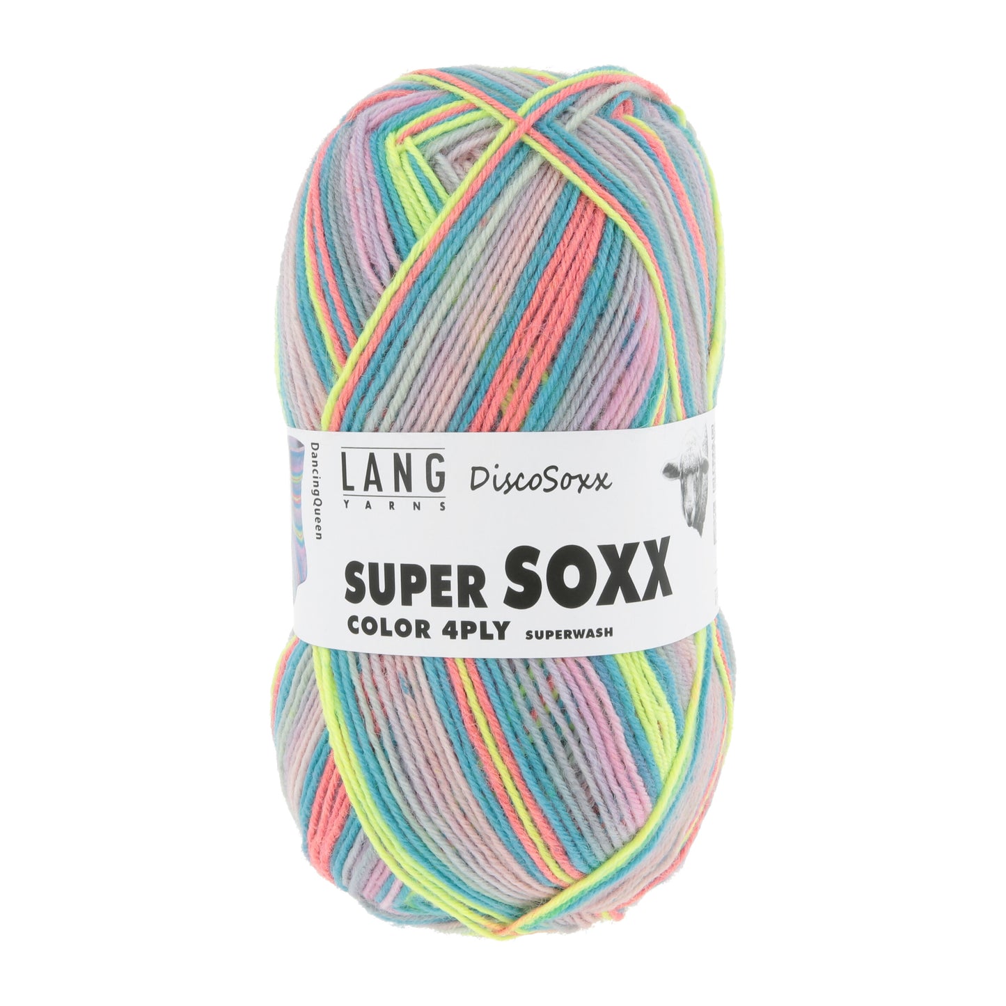 Lang Yarns Super Soxx Color 4 Ply Discosoxx Dancing Queen (0518)