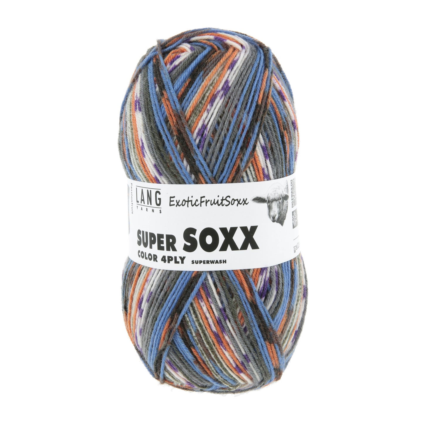 Lang Yarns Super Soxx Color 4 Ply Exotic Fruit Soxx Passionfruit (0567)