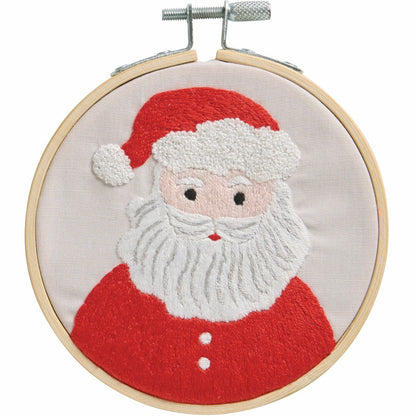 Borduurpakket Kerstman voorgetekend 10 cm