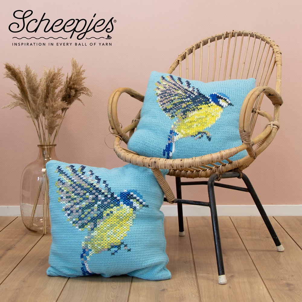 Scheepjes CKAL - Blue Tit Cushion