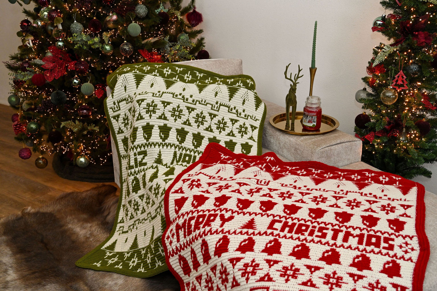Katia Merry Blanket CAL Kit by Mr. Cey GROEN (hidden)