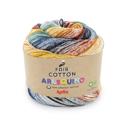 Katia Fair Cotton Arlequino Lemonade (255)