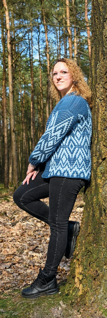 Jeans Jacket (M/L) (The Last Day With Overlay Crochet) (Garenpakket)