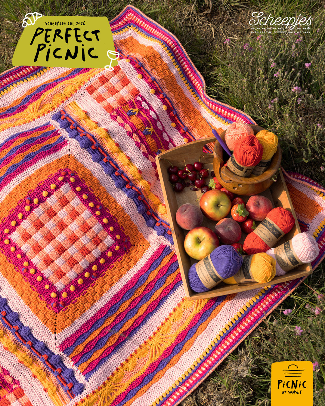 Scheepjes Perfect Picnic CAL 2026 / Cotton Create Sunset