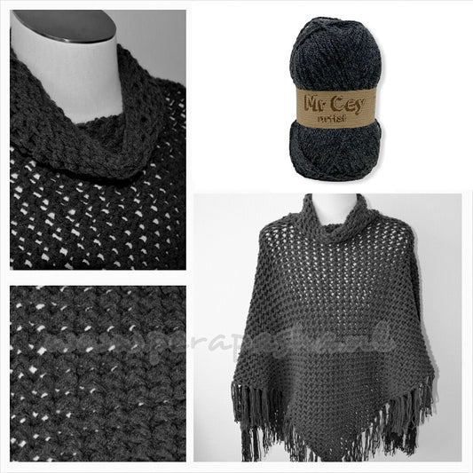 Pamuk Poncho (Breipatroon)