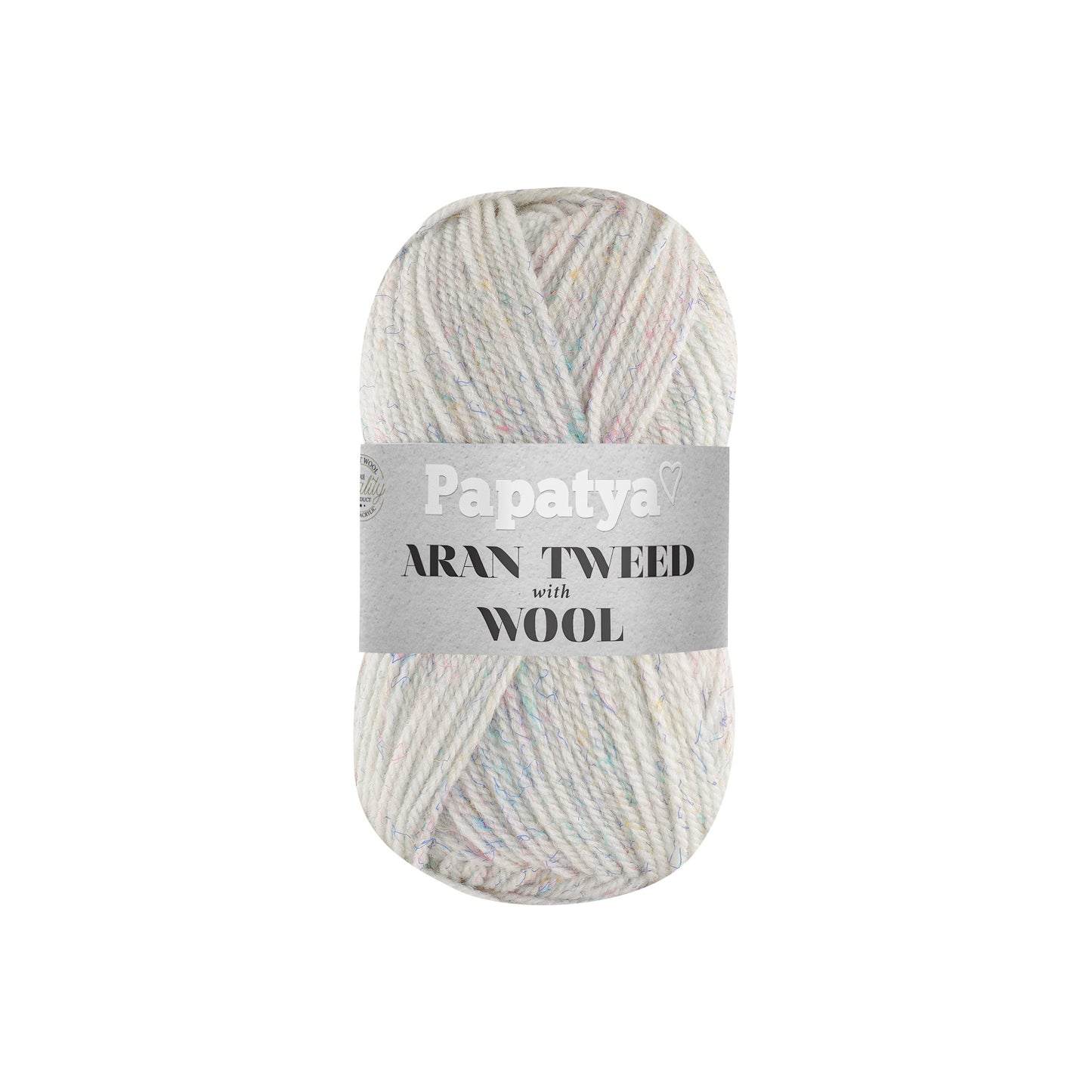 Papatya Aran Tweed with Wool Ivory (1600)