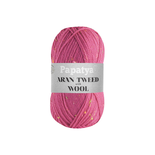 Papatya Aran Tweed with Wool Fuchsia (4060)