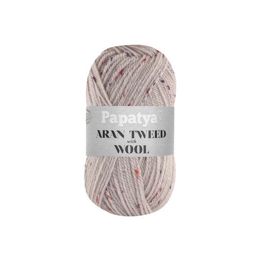 Papatya Aran Tweed with Wool Pastel Pink (4150)
