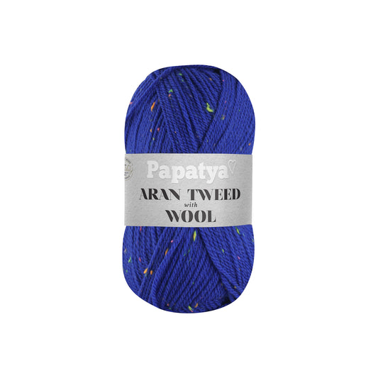 Papatya Aran Tweed with Wool Royal Blue (5250)