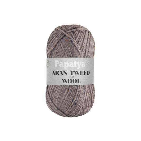 Papatya Aran Tweed with Wool Taupe (9260)