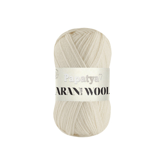 Papatya Aran with Wool Ivory (1400)