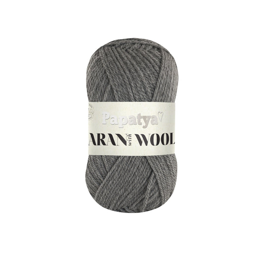 Papatya Aran with Wool Light Grey (2150)