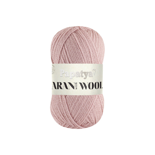 Papatya Aran with Wool Powder Pink (4120)