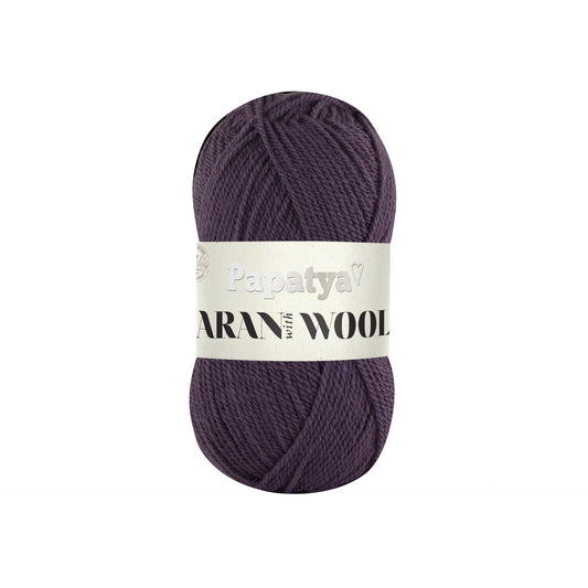 Papatya Aran with Wool Pastel Purple (4545)