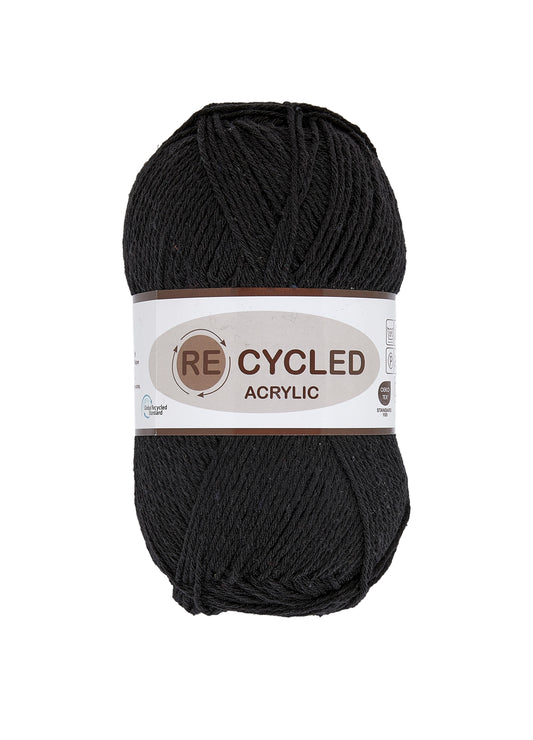 Lammy Yarns Recycled Acrylic Black (001)