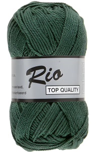 Lammy Yarns Rio 072 Donker Groen (per pak 10 bollen)