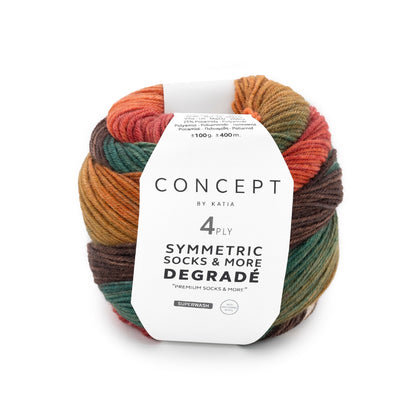 Katia Concept 4 Ply Symmetric Socks and More Degrade Shadow (81)