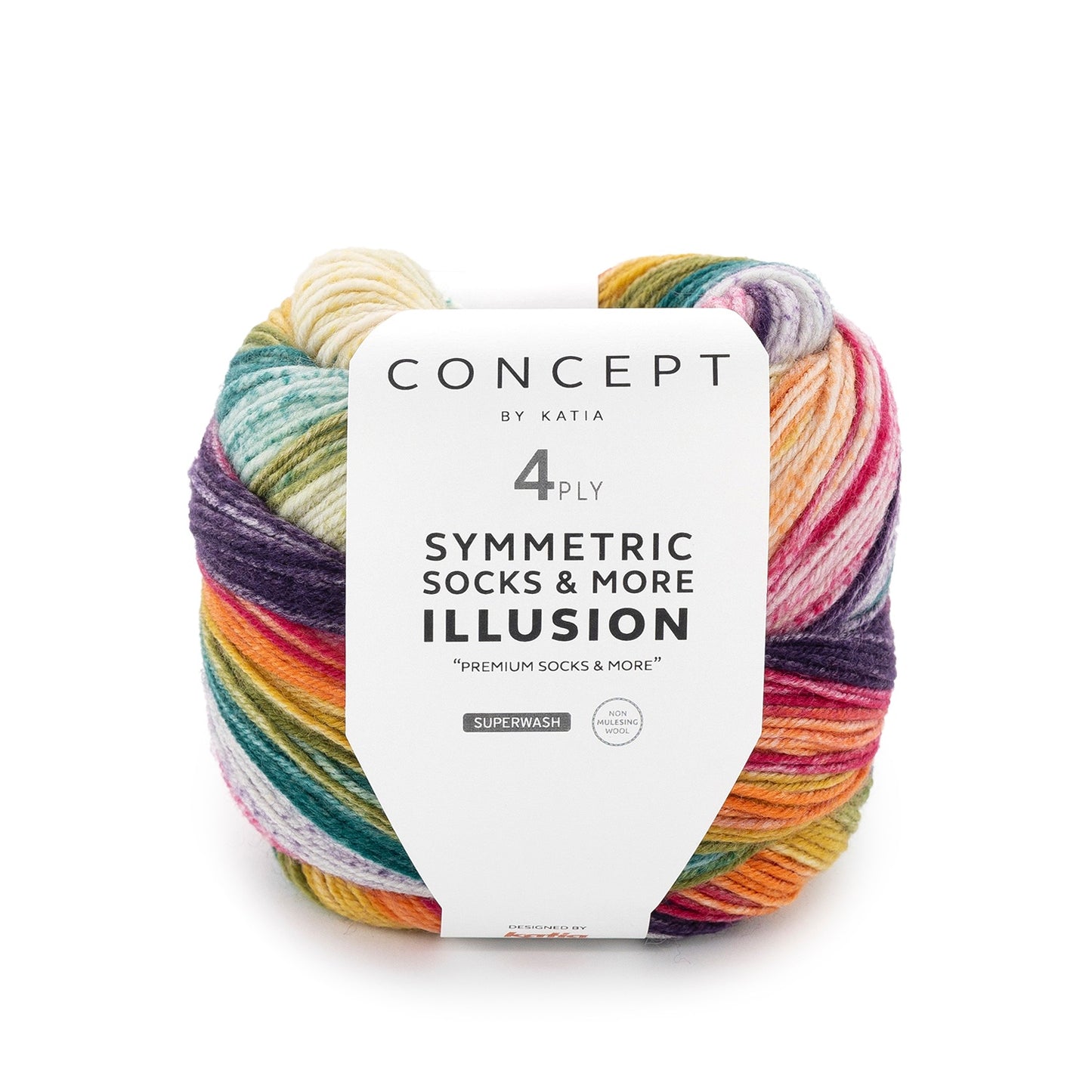 Katia Concept 4 Ply Symmetric Socks and More Illusion Shadow (71)