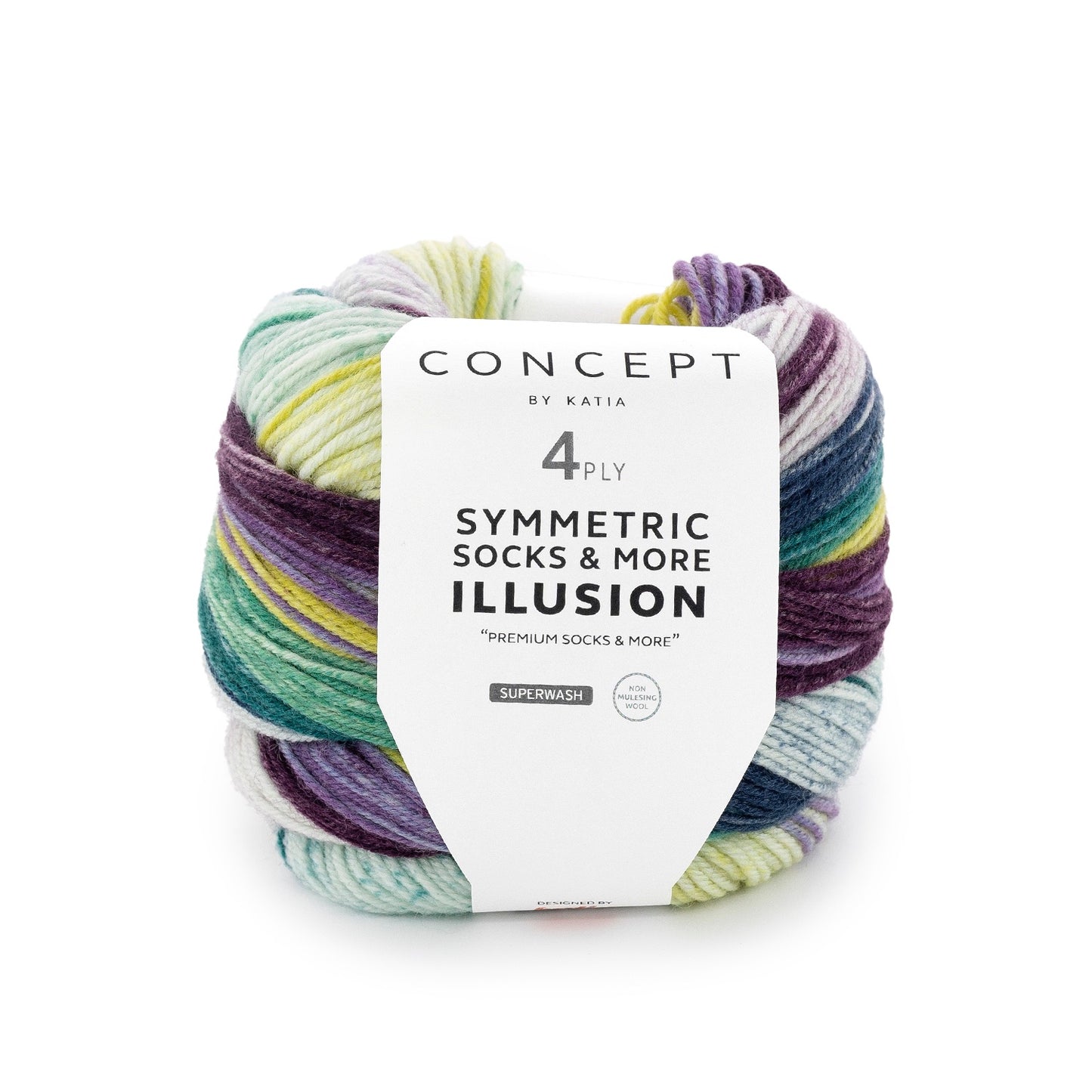 Katia Concept 4 Ply Symmetric Socks and More Illusion Mystic (73)