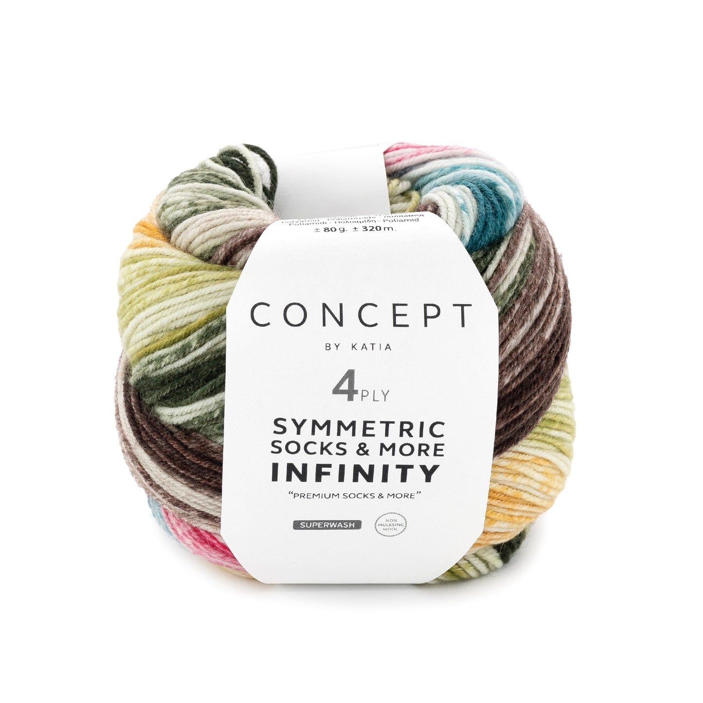 Katia Concept 4 Ply Symmetric Socks and More Infinity Earthy (94)