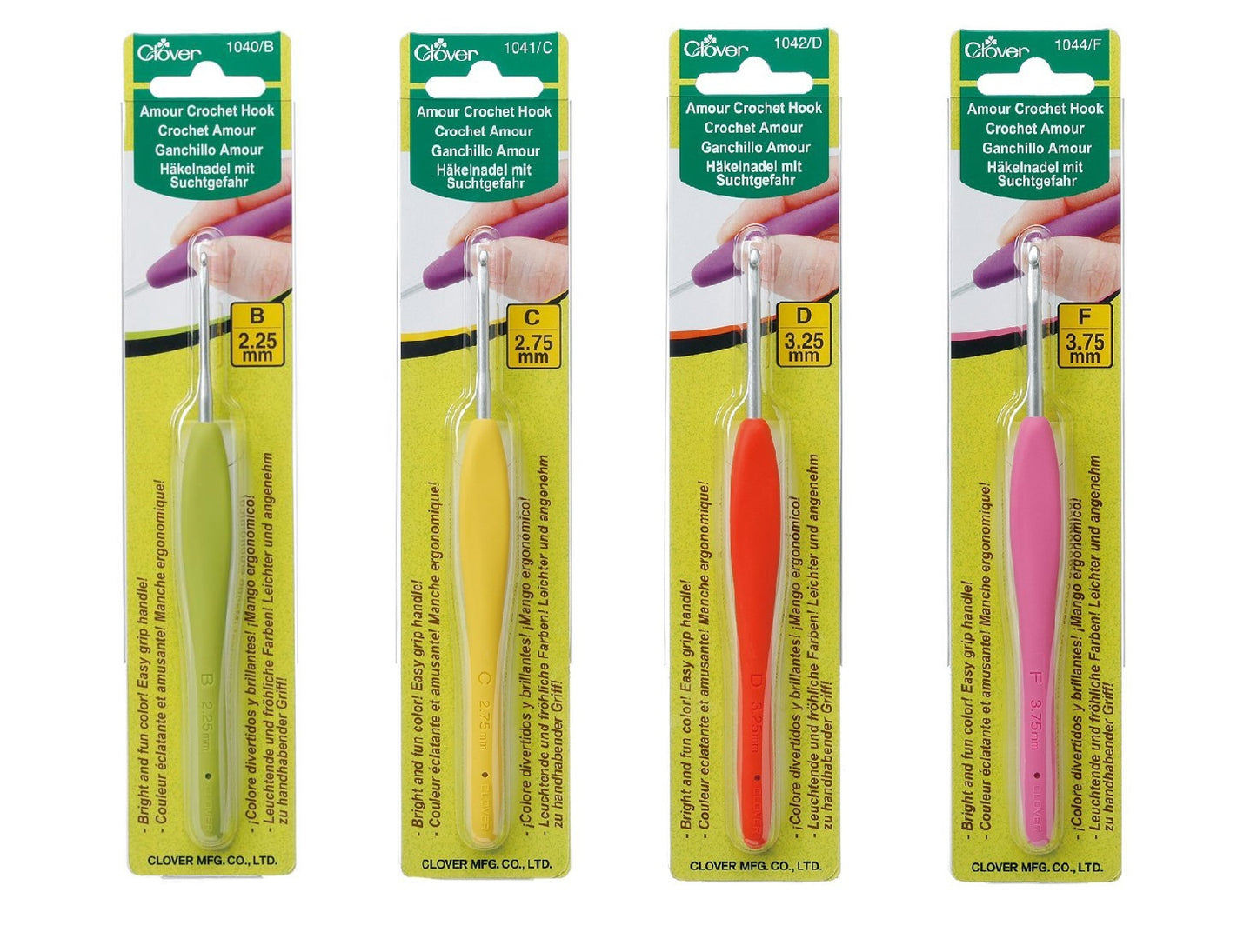 Clover Amour haaknaalden Set (2.25 t/m 3.75 mm)