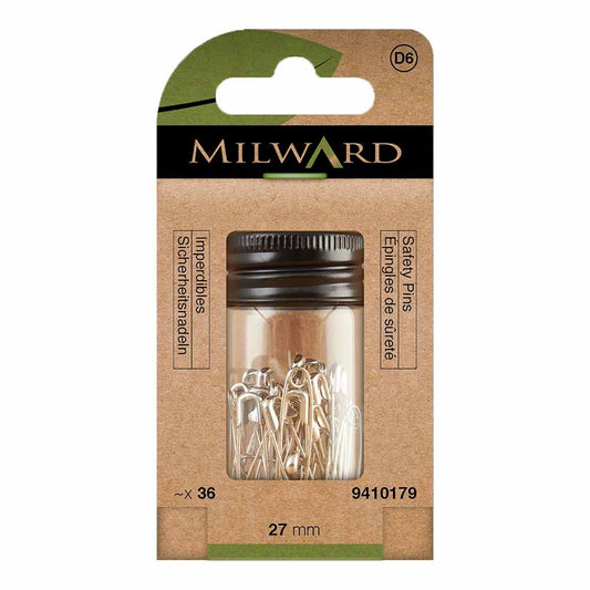 Milward Veiligheidsspelden 27 mm nikkel