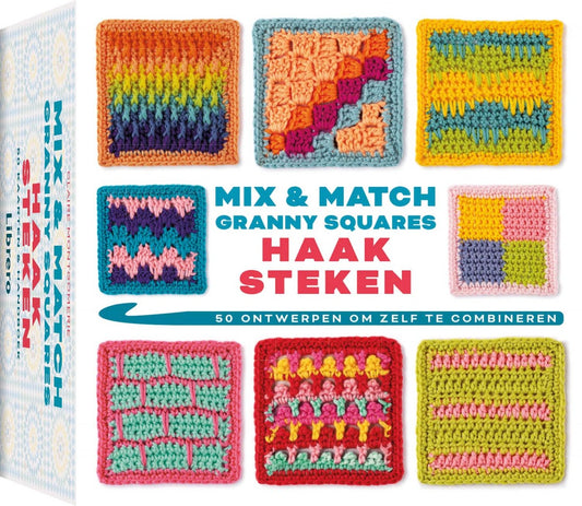 Mix en match granny squares - haaksteken