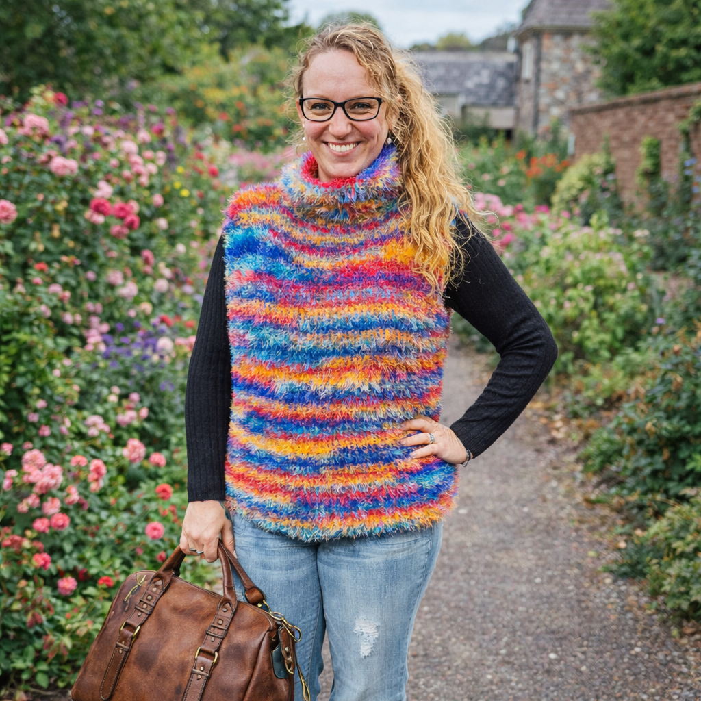 Lammy Salsa Vest / Sjaal /  Spencer en dekens (Haakpatroon)