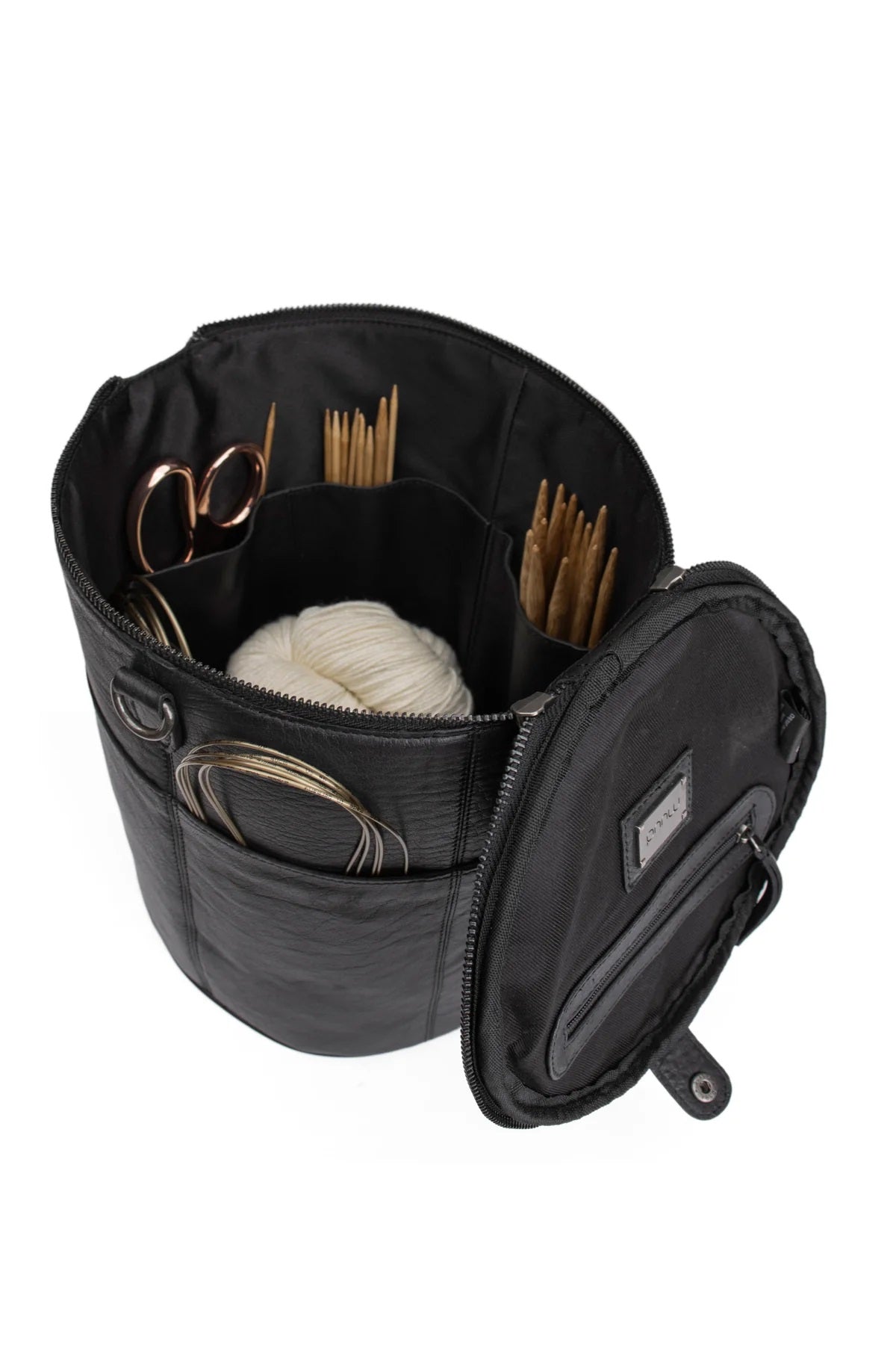 Muud Saturn XL Brei- en Haaktas 28xØ21cm - black