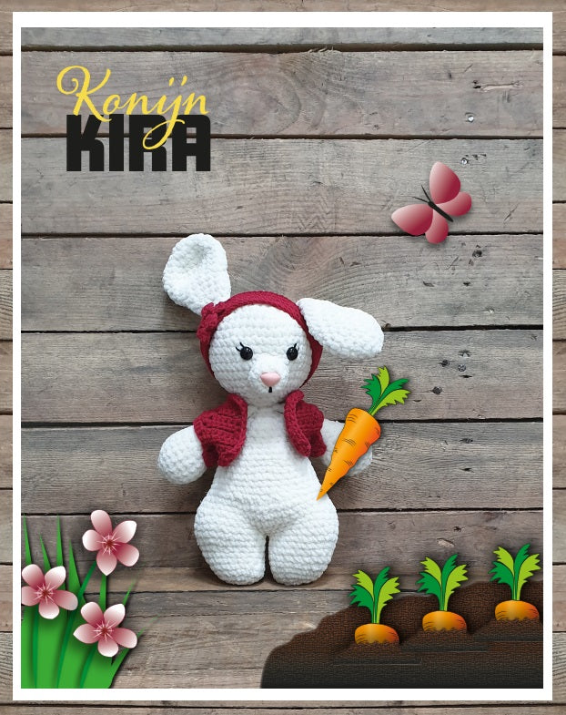 Konijn Kira Pakket (Superzachte Amigurumi Vriendjes)