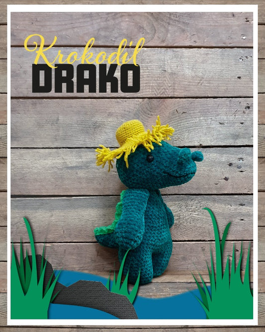 Krokodil Drako Pakket (Superzachte Amigurumi Vriendjes)