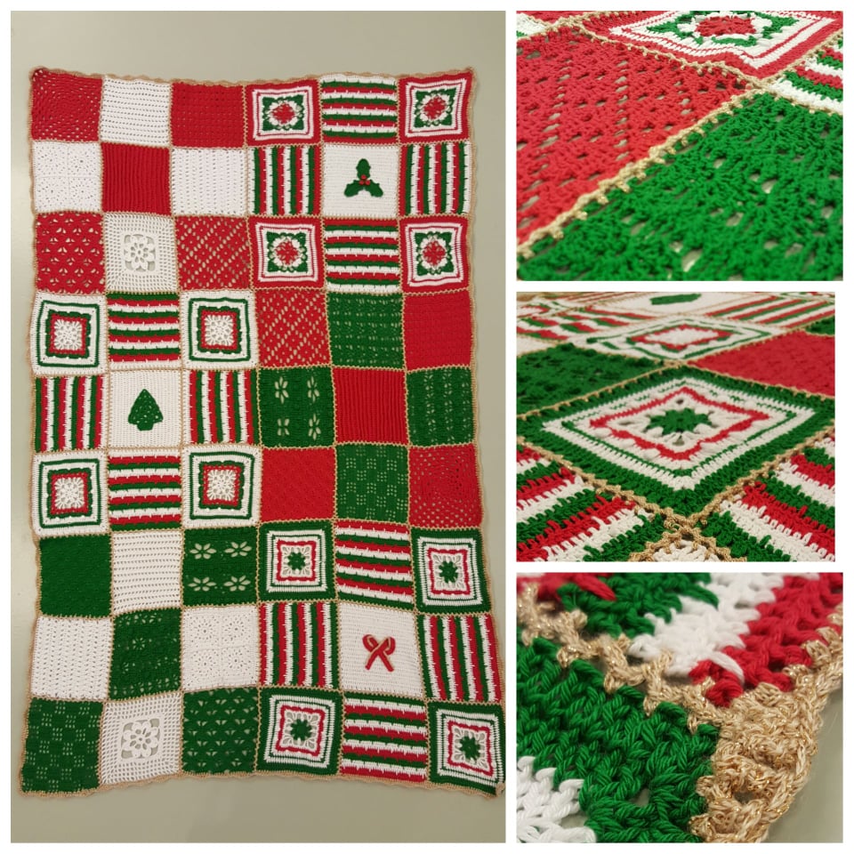 Vintage and Christmas Blanket (Haakpatroon)