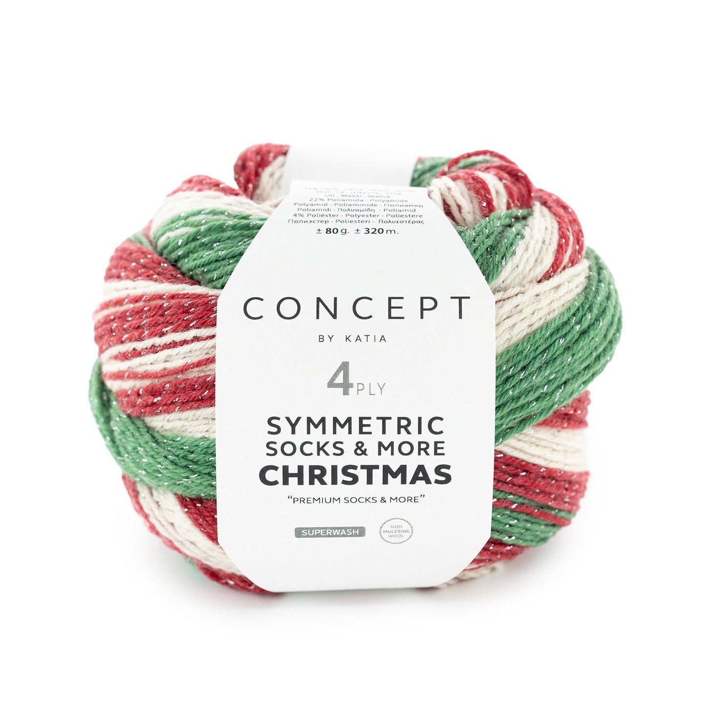 Katia Concept 4 Ply Symmetric Socks and More Christmas Elf (100)