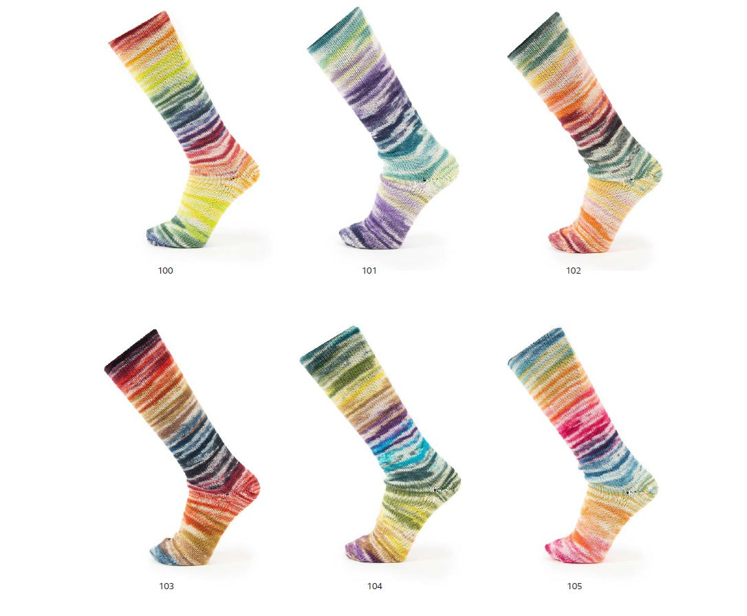 Katia Concept 4 Ply Symmetric Socks and More CraSy Darkness (103)
